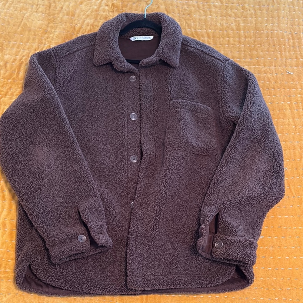 Zara Brown Sherpa Jacket